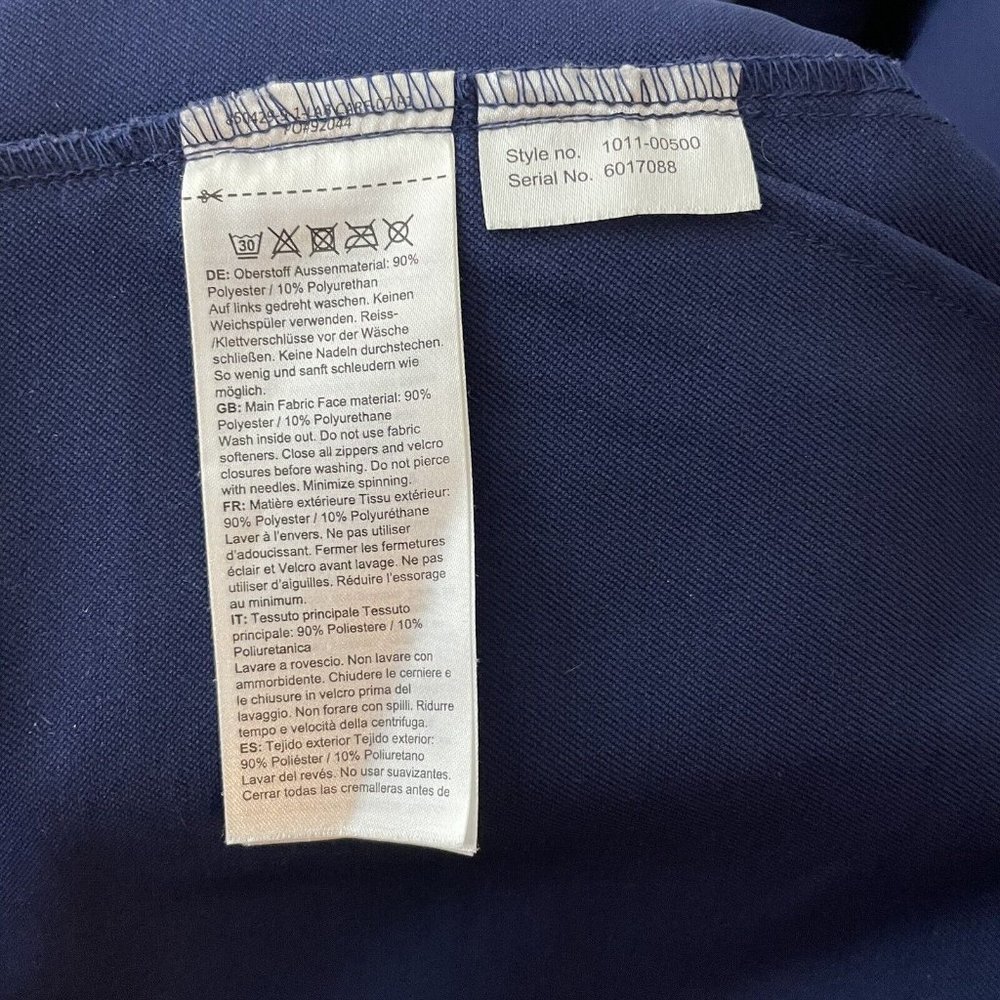 Mammut Macun Jacket Mens M Navy Blue Water Repellent Hooded Soft Shell Coat EUC - Picture 12 of 14